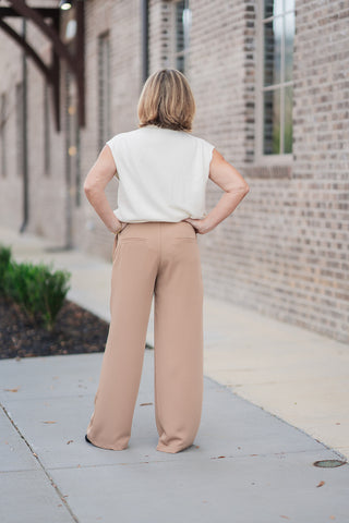 Pleated Palazzo Pants - barndoorboutiquetn