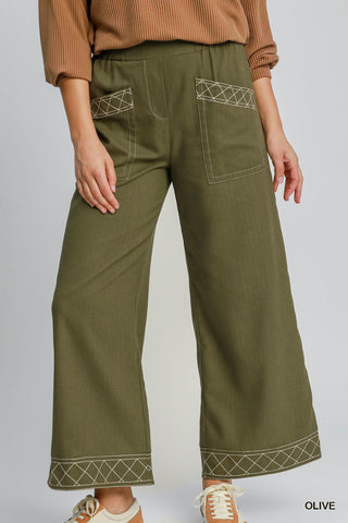 Holly Berry Wide Leg Pants - barndoorboutiquetn