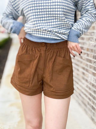 Suede Utility Shorts - barndoorboutiquetn