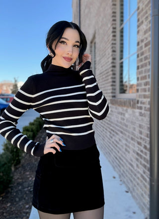 City Chic Mock Neck Sweater - barndoorboutiquetn