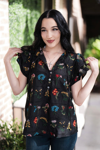 Midnight Garden Top