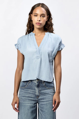 Dear John Carolina Blue Julia Top - barndoorboutiquetn