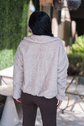 Z Supply Amethyst Faux Fur Jacket - barndoorboutiquetn