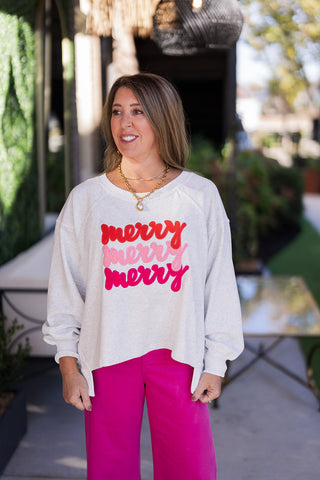 Merry & Bright Sweatshirt - barndoorboutiquetn