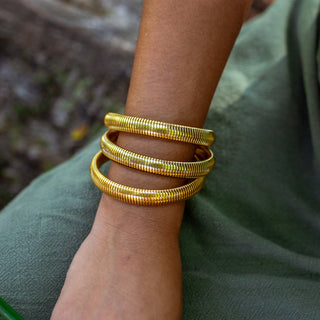 Earthbound Bangle (Gold Plated) - barndoorboutiquetn