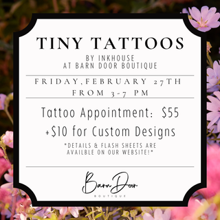 February Tiny Tattoos - barndoorboutiquetn