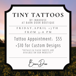 April Tiny Tattoos - barndoorboutiquetn