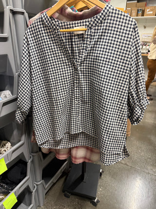 Allie Rose Gingham Top - barndoorboutiquetn