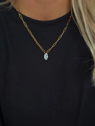 Gold & Diamond Pendant Necklace - barndoorboutiquetn