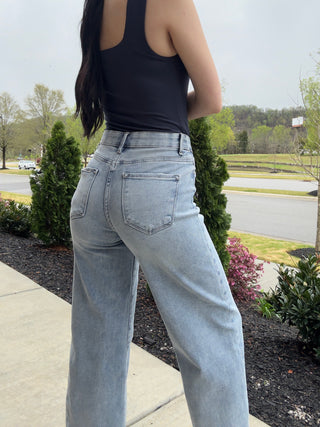 Risen Delia Wide Leg Jeans - barndoorboutiquetn
