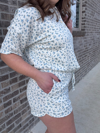 Azure Artisan Shorts - barndoorboutiquetn