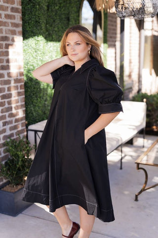 Film Noir Midi Dress