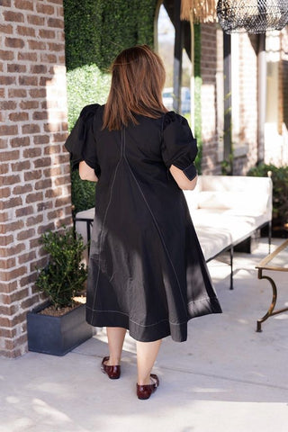 Film Noir Midi Dress