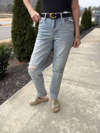 Judy Blue Driftwood Boyfriend Jeans