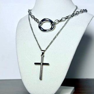 Large Cross Necklace - barndoorboutiquetn