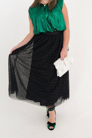 Starlight Tulle Midi Skirt