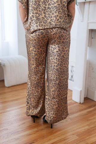 Metallic Leopard Pants