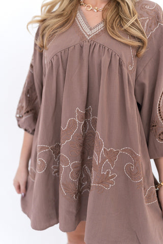 Sienna Mosaic Mini Dress