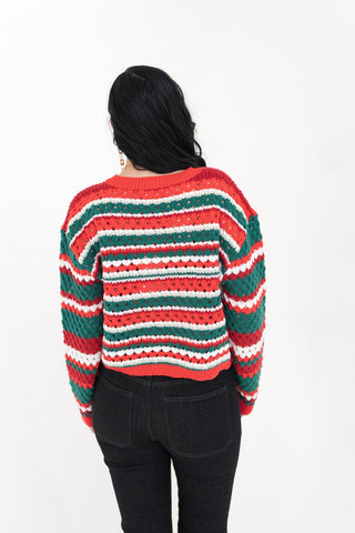 Candy Cane Cardi