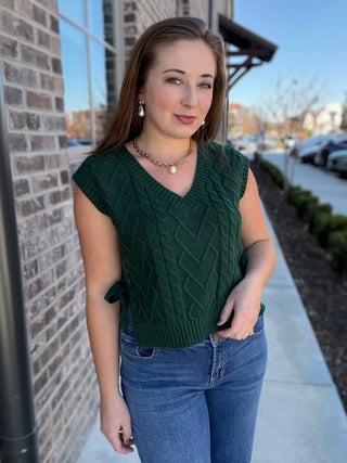 BF Holly Berry Sweater Vest - barndoorboutiquetn