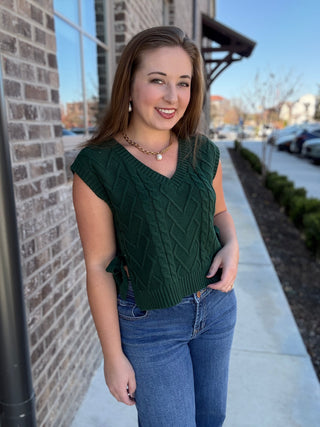 BF Holly Berry Sweater Vest - barndoorboutiquetn