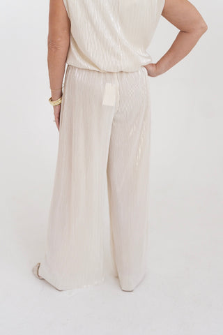 Gatsby Glow Plissé Pants
