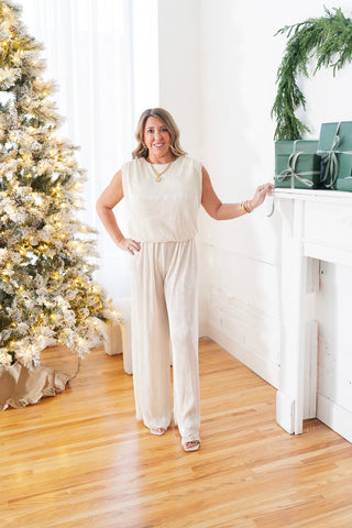 Gatsby Glow Plissé Pants