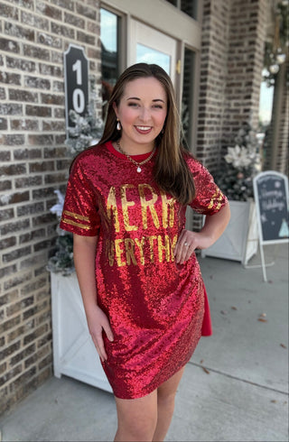BF Merry Sequin Dress - barndoorboutiquetn