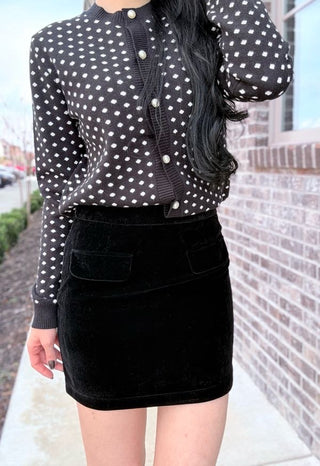 Velvet Hour Mini Skirt - barndoorboutiquetn