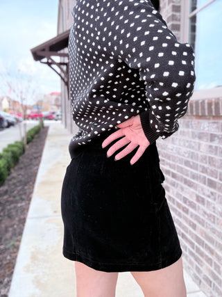 Velvet Hour Mini Skirt - barndoorboutiquetn
