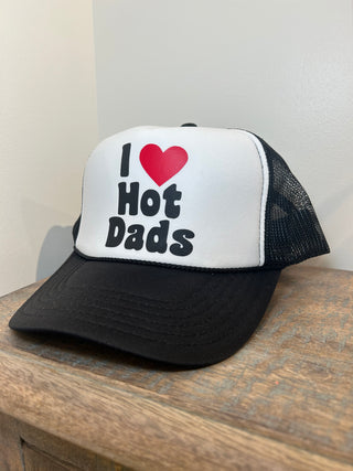 "I Heart Hot Dads" Trucker Hat - barndoorboutiquetn