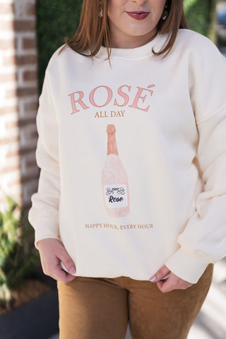 Rose All Day Sweatshirt - barndoorboutiquetn