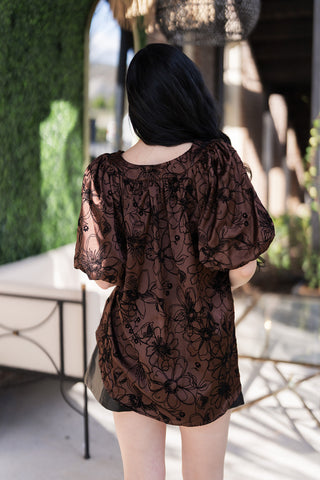 Midnight Bloom Tunic - barndoorboutiquetn