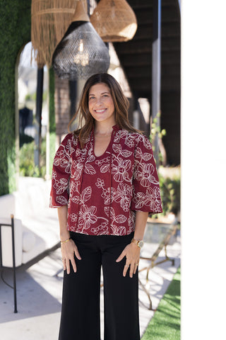 Cranberry Harvest Top - barndoorboutiquetn