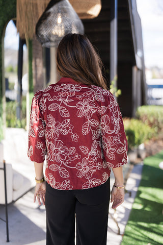 Cranberry Harvest Top - barndoorboutiquetn