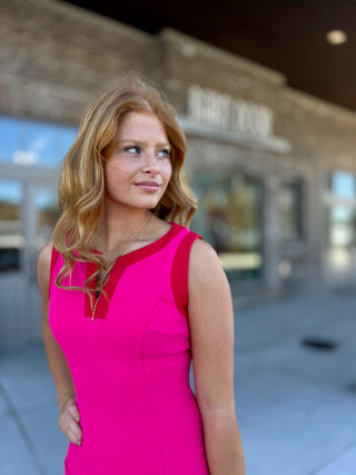 Raspberry Sorbet Mini Dress - barndoorboutiquetn