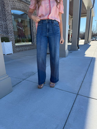 Hidden Linear Luxury Jeans - barndoorboutiquetn