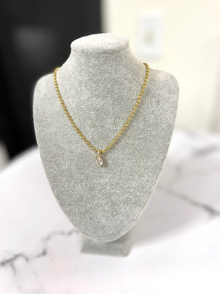 Royal Pear Droplet Necklace - barndoorboutiquetn