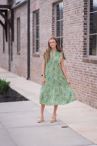 Wildflower Midi Dress - barndoorboutiquetn