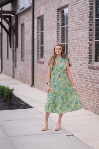 Wildflower Midi Dress - barndoorboutiquetn