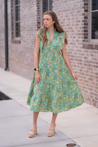 Wildflower Midi Dress - barndoorboutiquetn