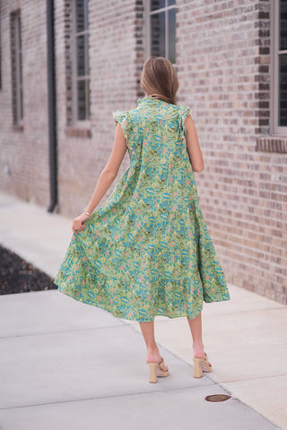 Wildflower Midi Dress - barndoorboutiquetn