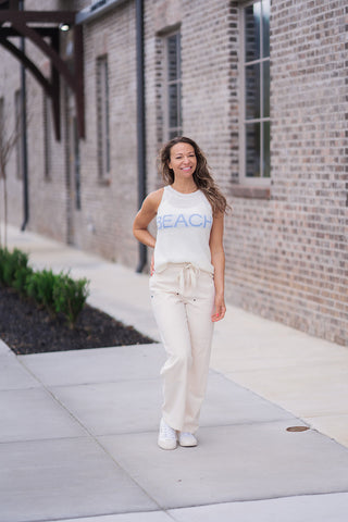 Beach Babe Halter Knit Top - barndoorboutiquetn