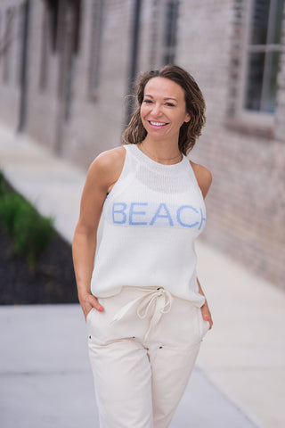 Beach Babe Halter Knit Top - barndoorboutiquetn