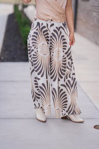 Scroll Palazzo Pants - barndoorboutiquetn