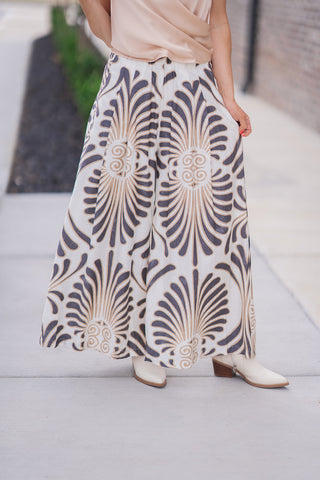 Scroll Palazzo Pants - barndoorboutiquetn