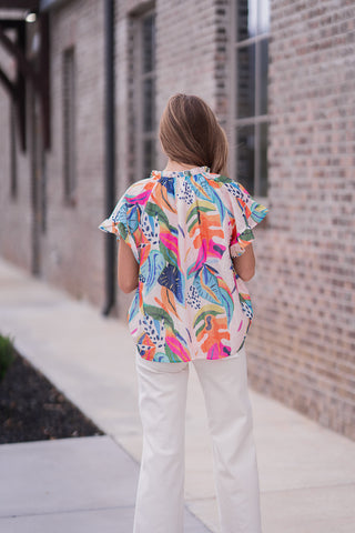 Birds Of Paradise Blouse - barndoorboutiquetn