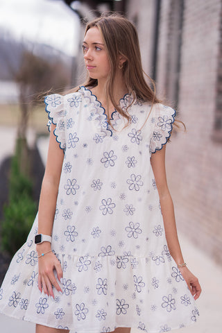 Ella Floral Mini Dress - barndoorboutiquetn