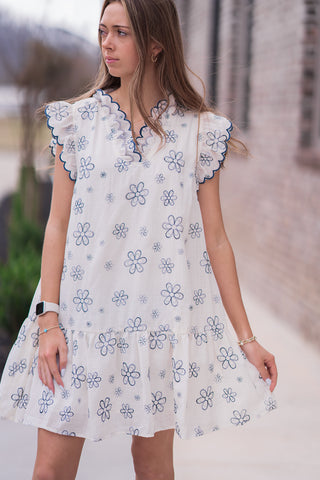 Ella Floral Mini Dress - barndoorboutiquetn