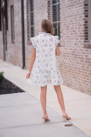 Ella Floral Mini Dress - barndoorboutiquetn